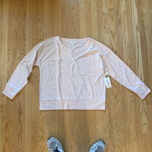 Talbots -Haven Light Pink Long Sleeve Tee NWT